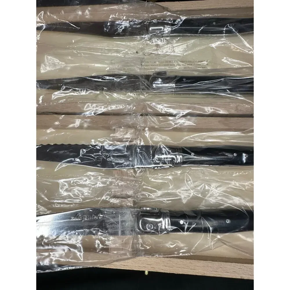 Laguiole Jean Dubost Steak Knives, Set of 4 & Case